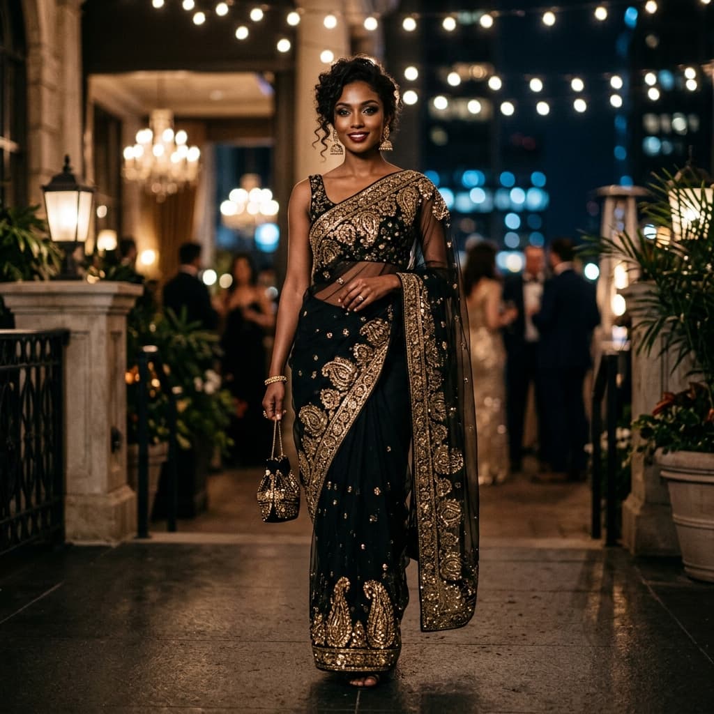 Exquisite Saree Large Arch